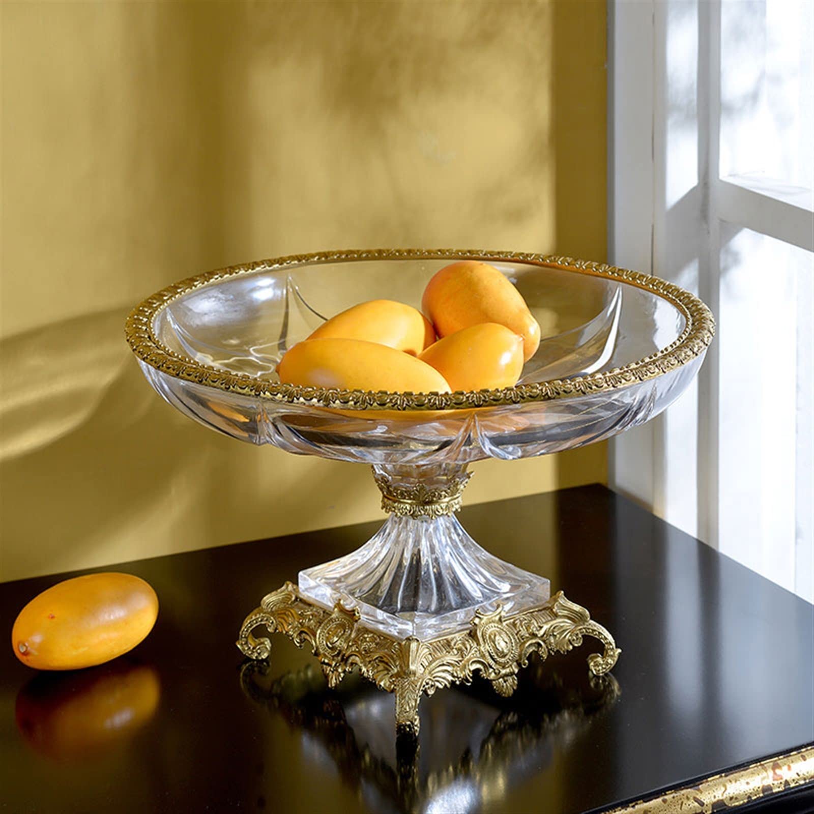 Amazon.com: HEXEH Fruit Plate Crystal Glass Fruit Bowl
